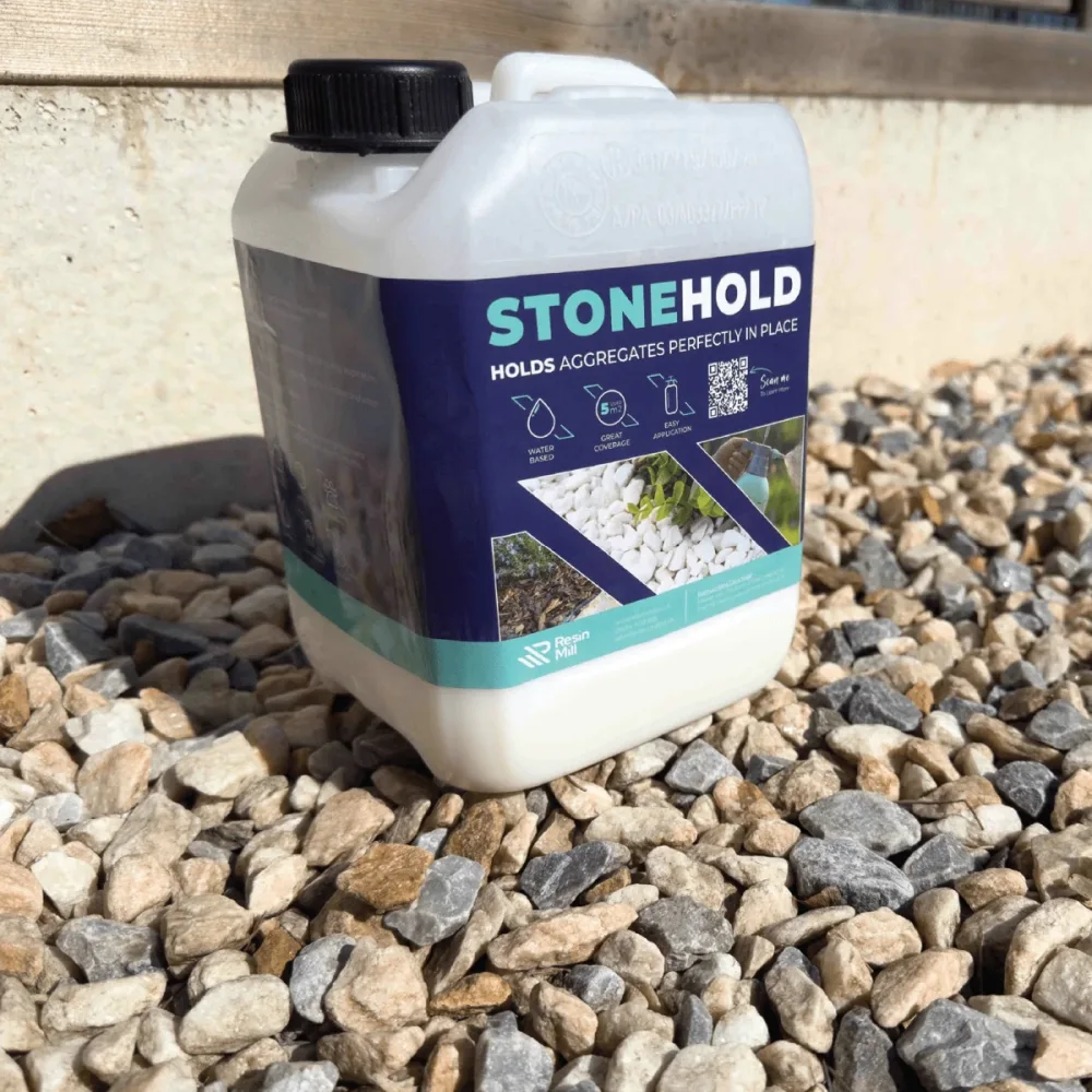 A StoneHold pack on loose gravel